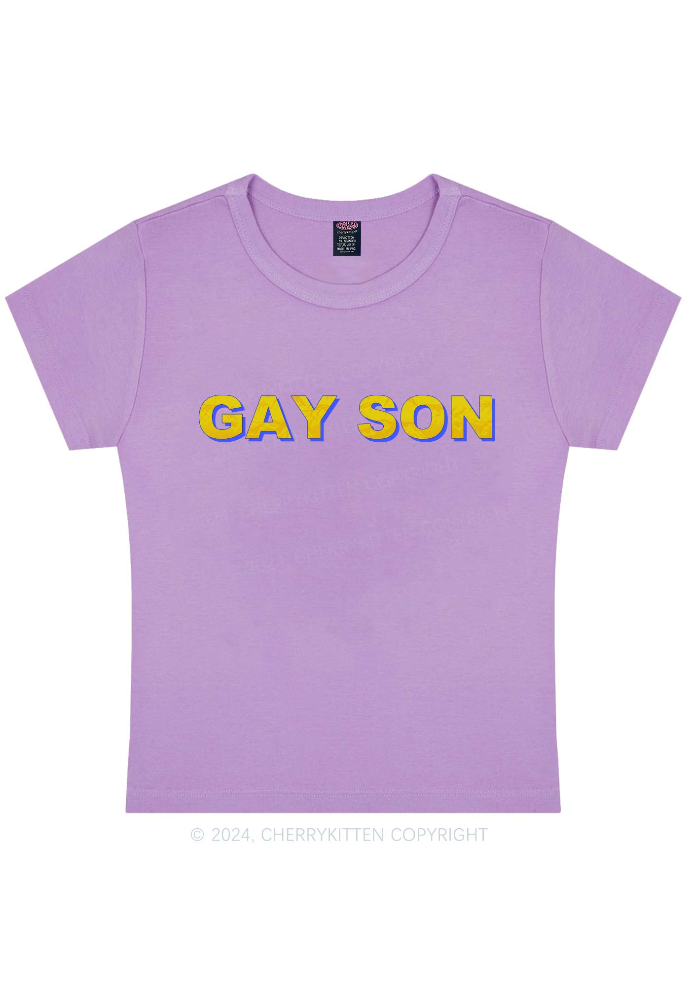 Gay Son Y2K Baby Tee Cherrykitten