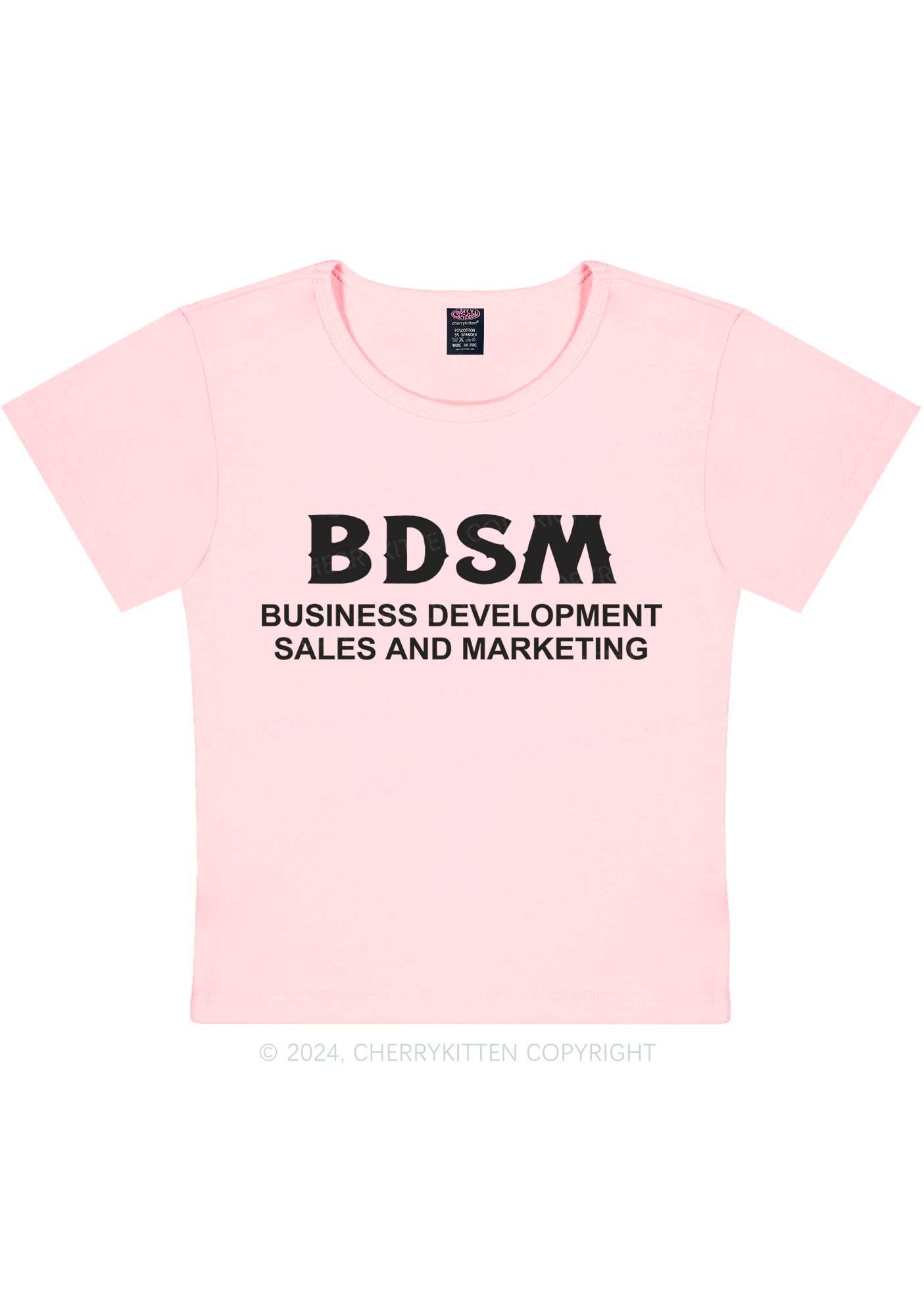 Business Development Y2K Baby Tee Cherrykitten