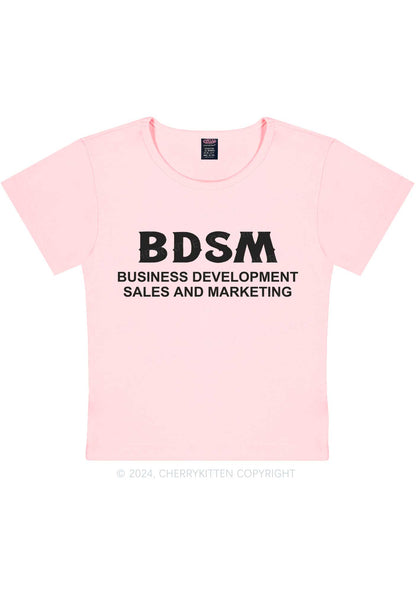 Business Development Y2K Baby Tee Cherrykitten