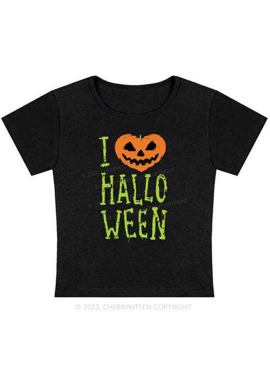 Pumpkin Hearts Halloween Baby Tee Cherrykitten