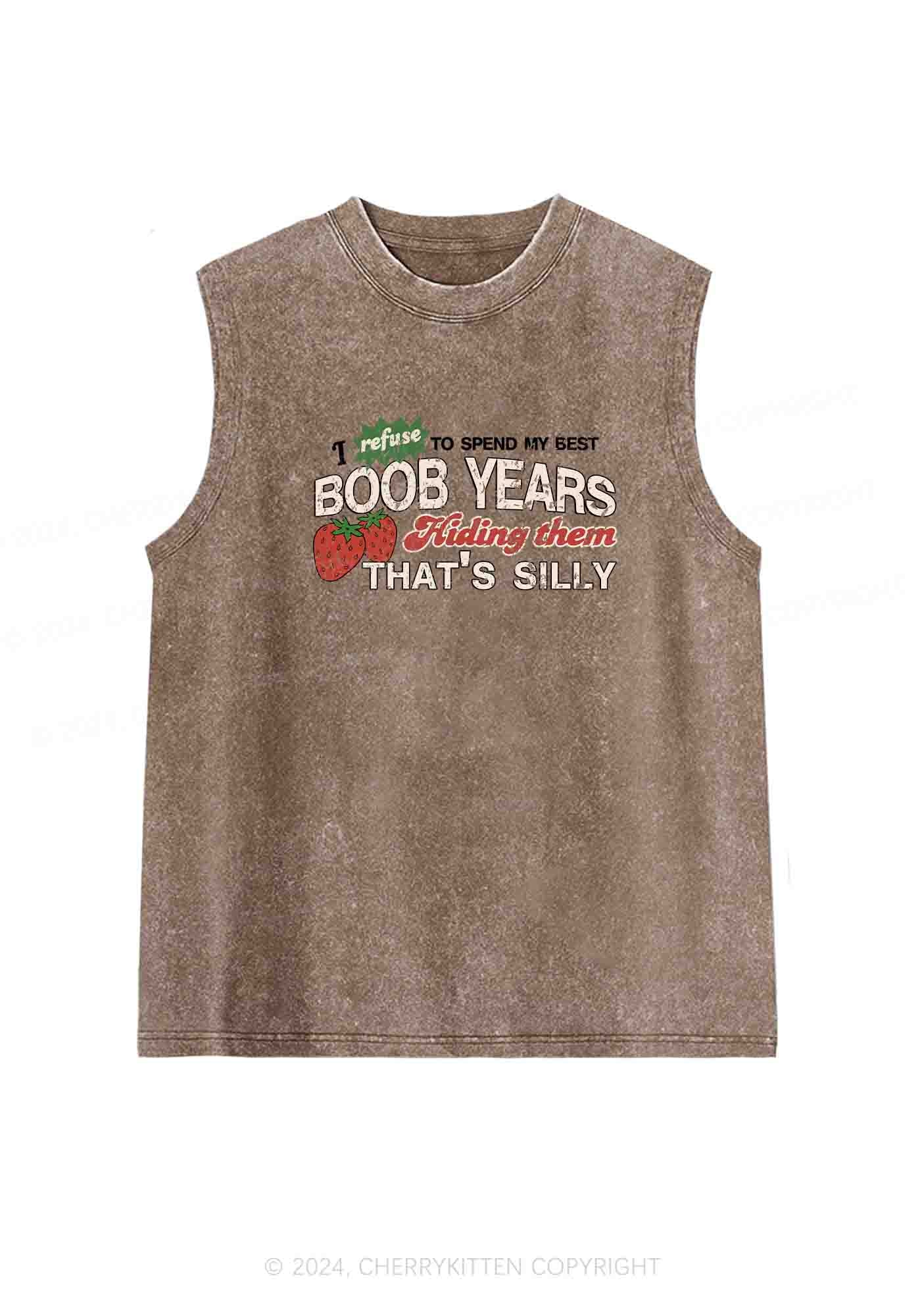 My Best Bxxb Years Y2K Washed Tank Cherrykitten