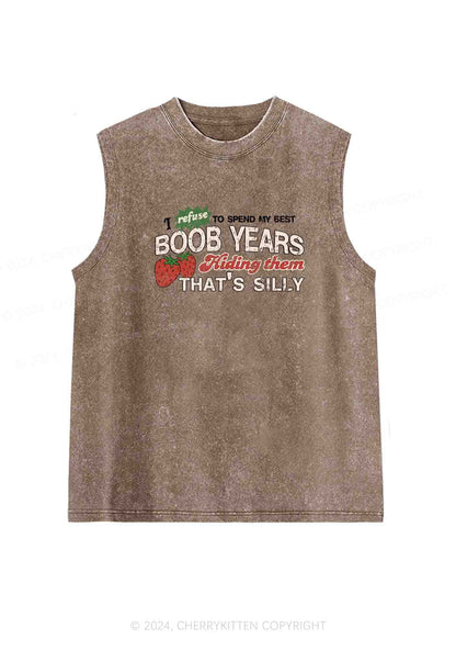 My Best Bxxb Years Y2K Washed Tank Cherrykitten