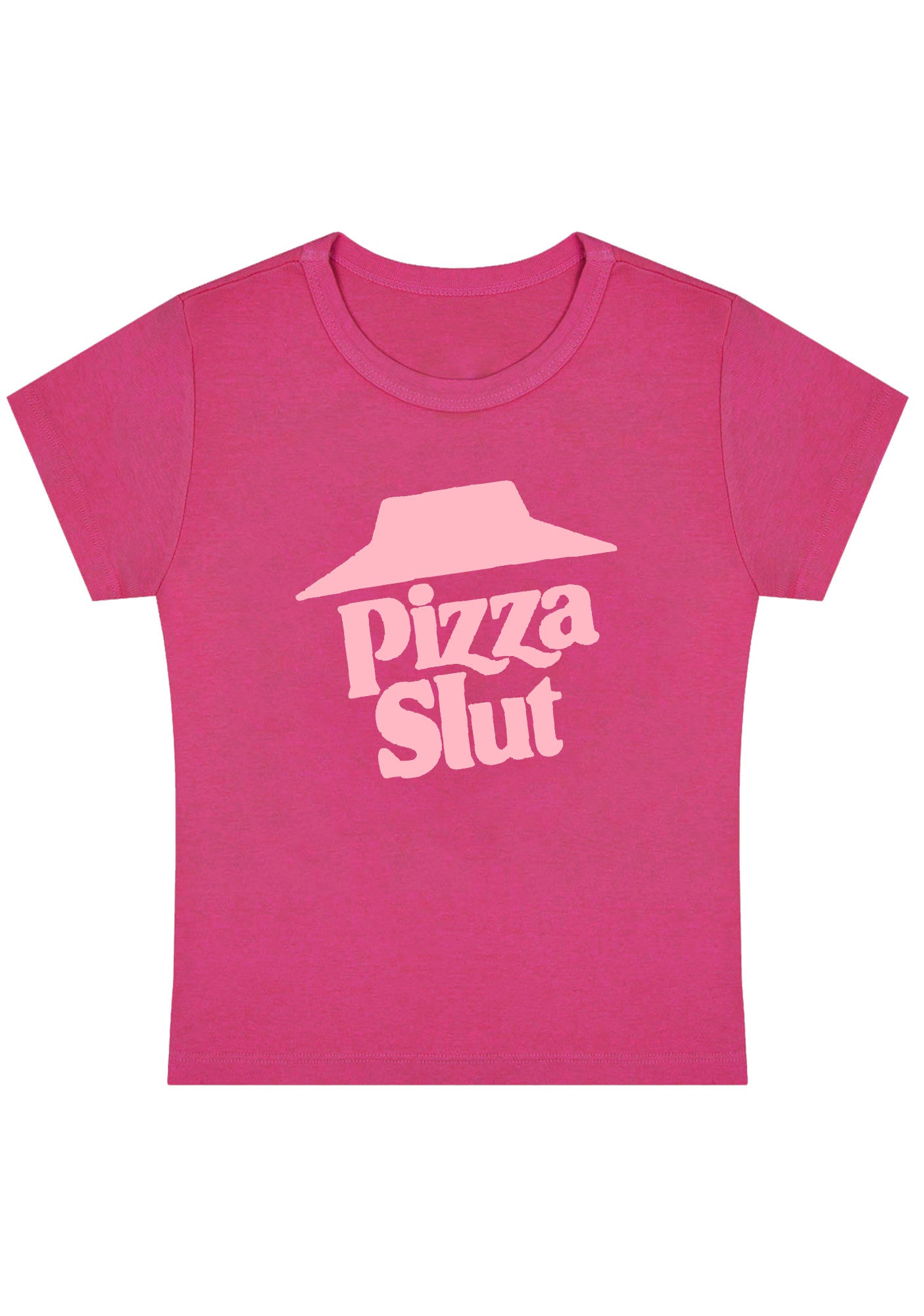 Curvy Pizza Slxt Baby Tee