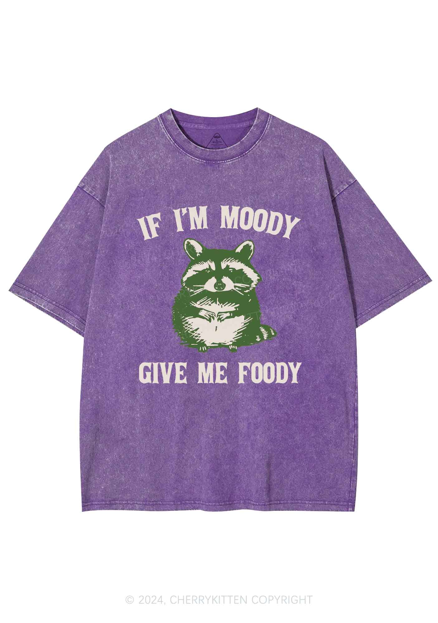 Im Moody Give Me Foody Y2K Washed Tee Cherrykitten