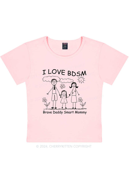 I Love BDSM Y2K Baby Tee Cherrykitten