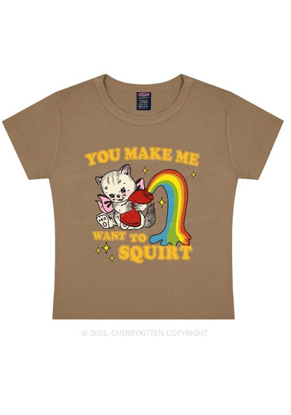 You Make Me Squirt Y2K Baby Tee Cherrykitten