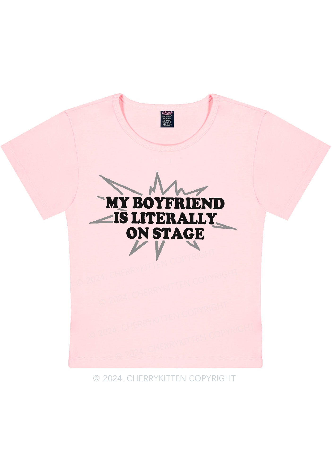 My Boyfriend On Stage Y2K Baby Tee Cherrykitten