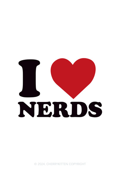 I Love Nerds 1Pc Y2K Pin Cherrykitten