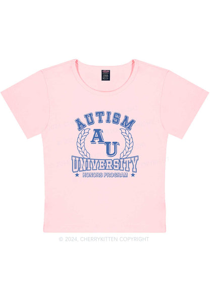 AU University Y2K Baby Tee Cherrykitten