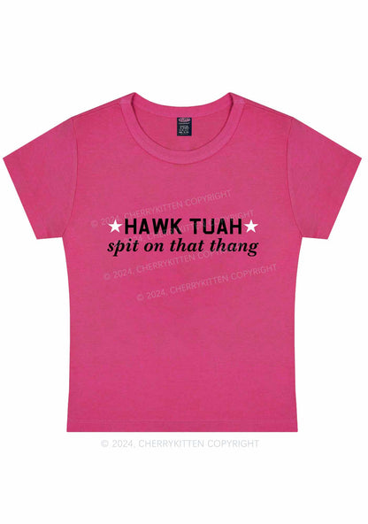 HAWK TUAH Y2K Baby Tee Cherrykitten