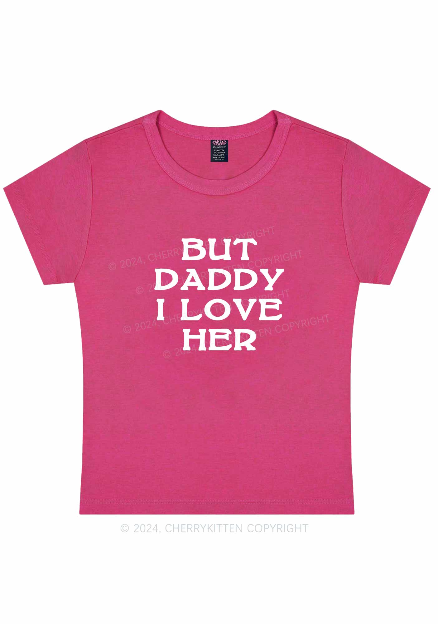 But Daddy I Love Her Y2K Baby Tee Cherrykitten