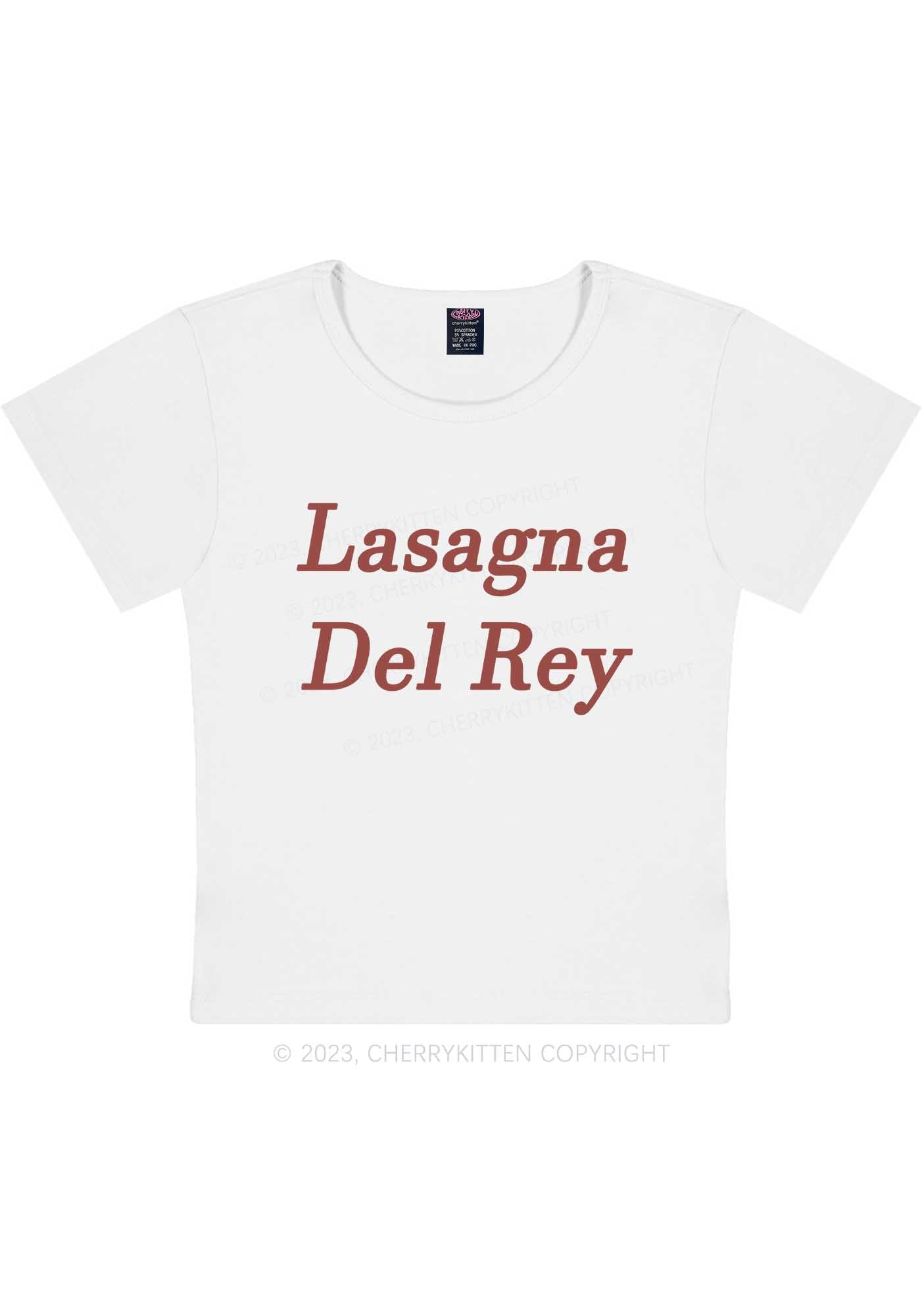 Curvy Lasagna Del Rey Y2K Baby Tee Cherrykitten