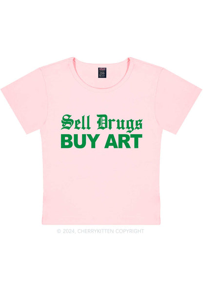 Buy Art Y2K Baby Tee Cherrykitten