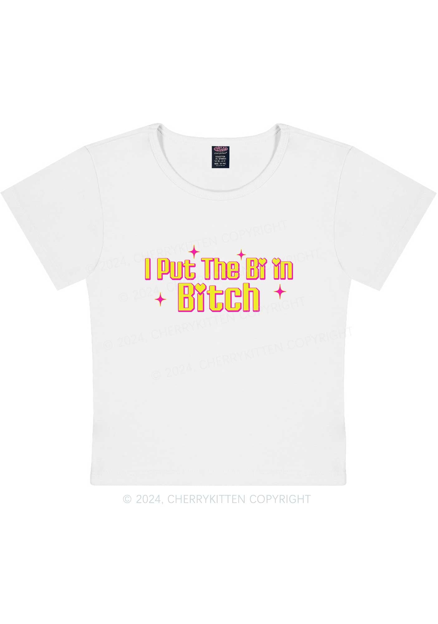 Put The Bi In Bxxch Y2K Baby Tee Cherrykitten