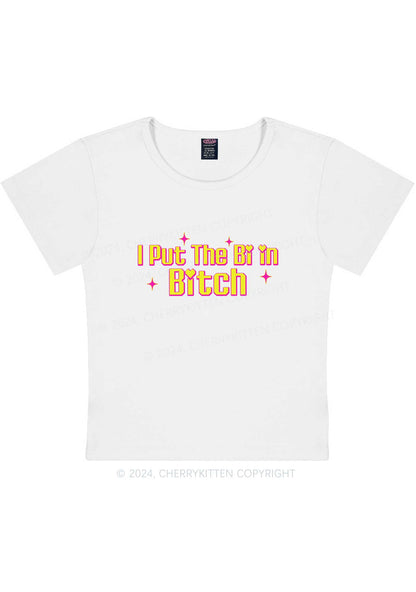 Put The Bi In Bxxch Y2K Baby Tee Cherrykitten