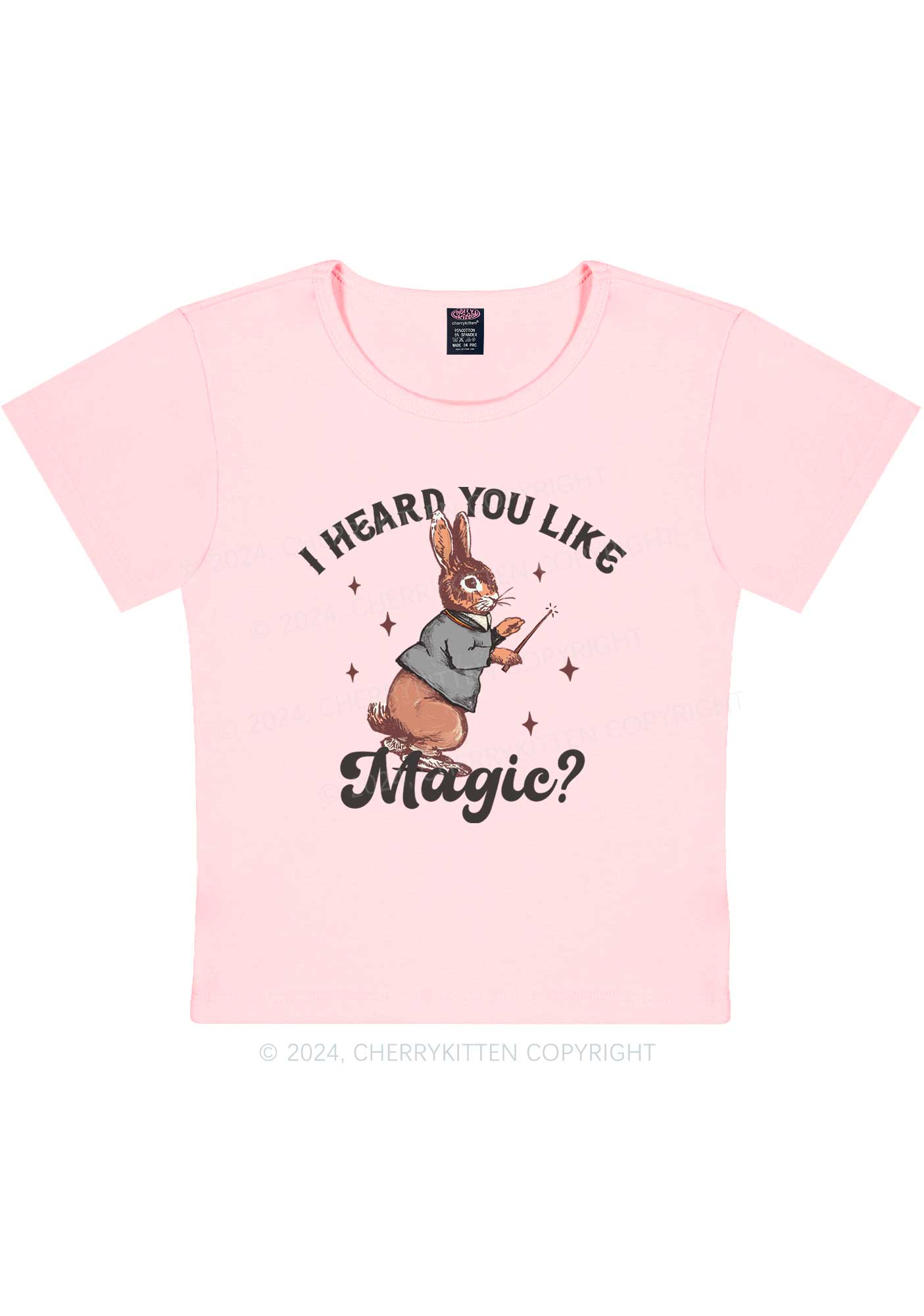 I Heard You Like Magic Y2K Baby Tee Cherrykitten