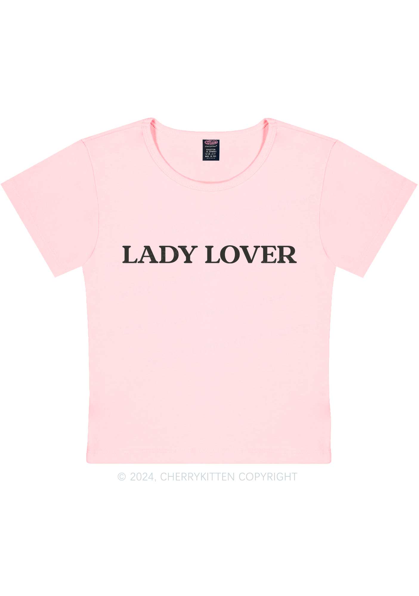 Lady Lover Y2K Baby Tee Cherrykitten