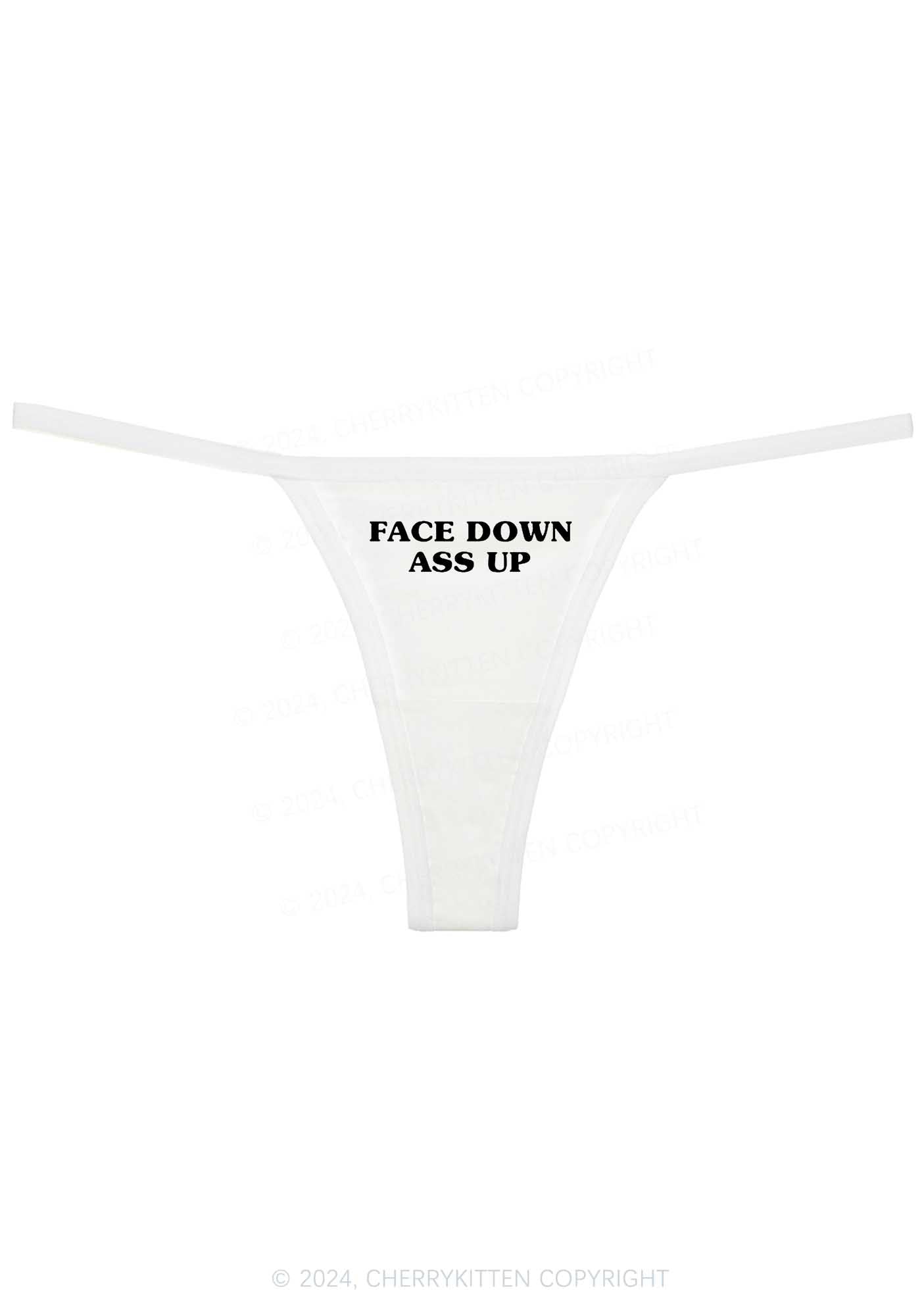 Face Down Y2K Flat String Thong Cherrykitten