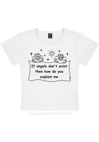 Curvy Angels Don't Exist Y2K Baby Tee Cherrykitten