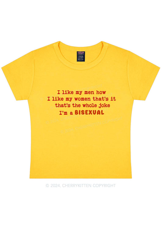 I'm A Bisexual Y2K Baby Tee Cherrykitten