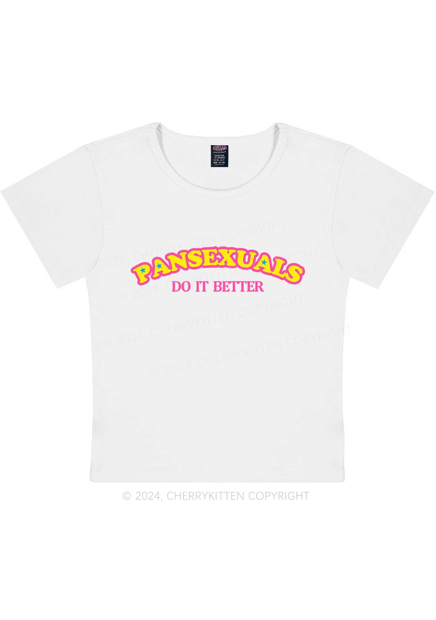 Pansexuals Do It Better Y2K Baby Tee Cherrykitten