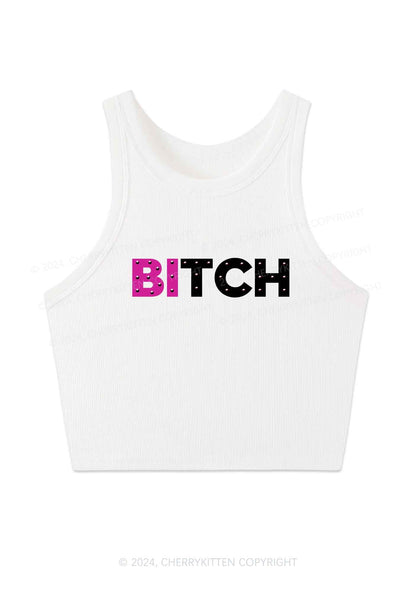 Bisexual Bixxh Y2K Crop Tank Top Cherrykitten