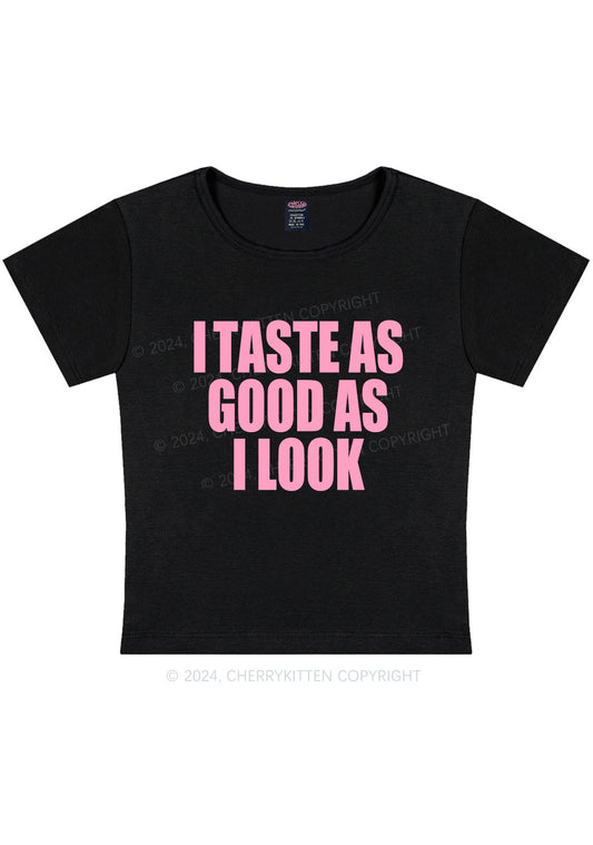 Taste Good Y2K Baby Tee Cherrykitten