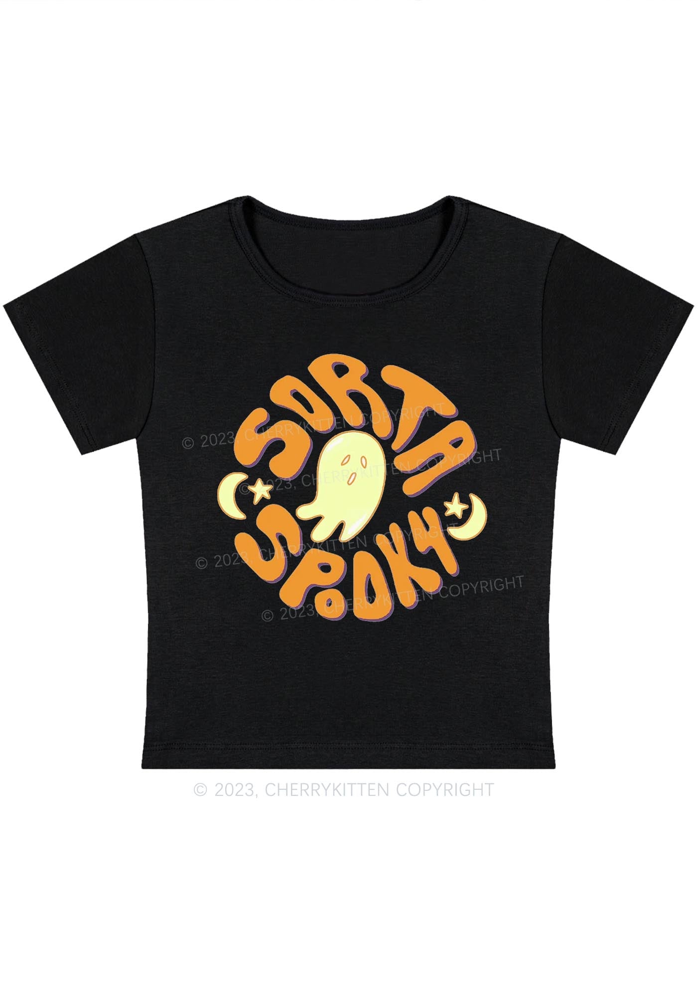 Halloween Sorta Spooky Baby Tee Cherrykitten