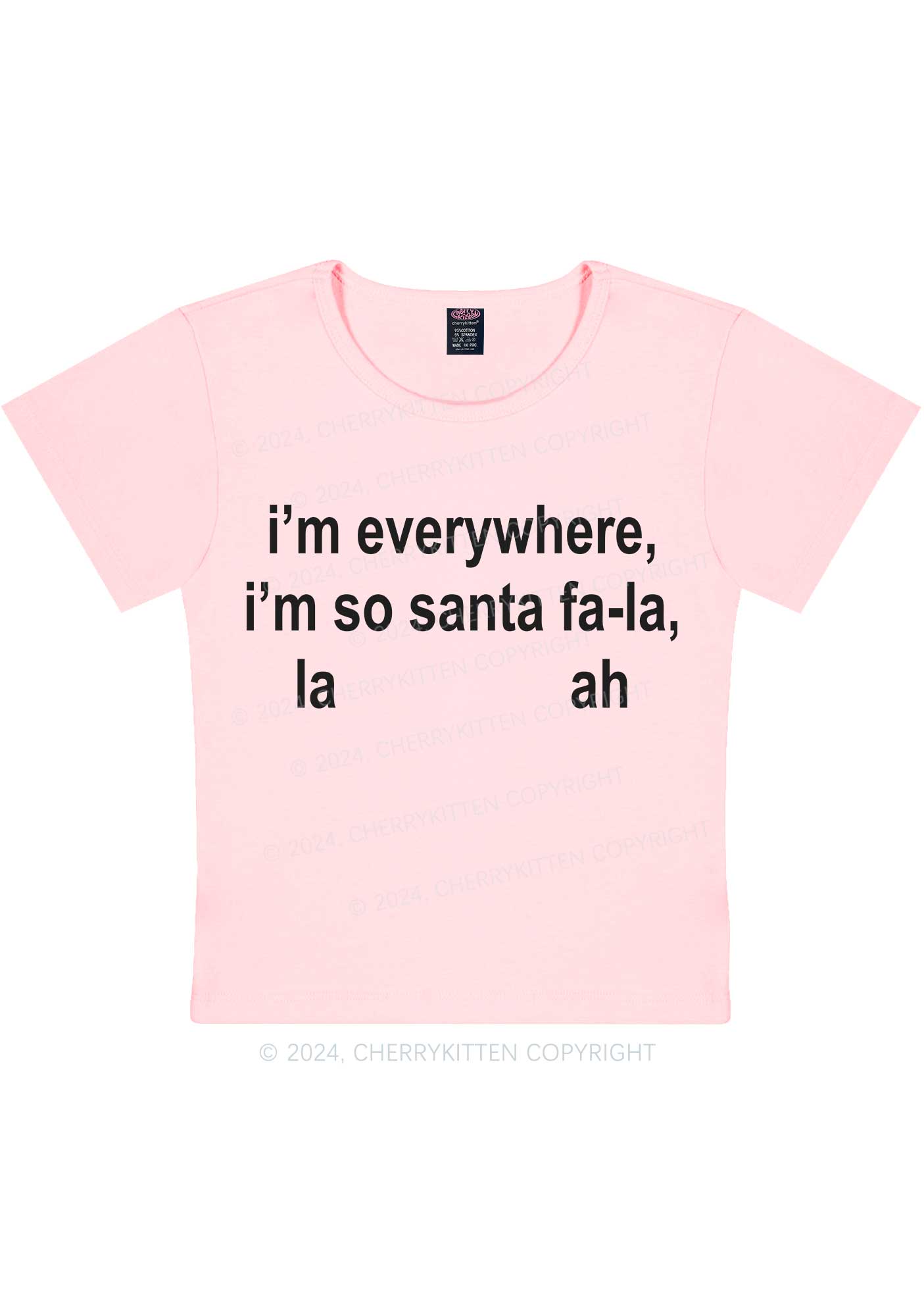 Christmas Im So Santa Y2K Baby Tee Cherrykitten