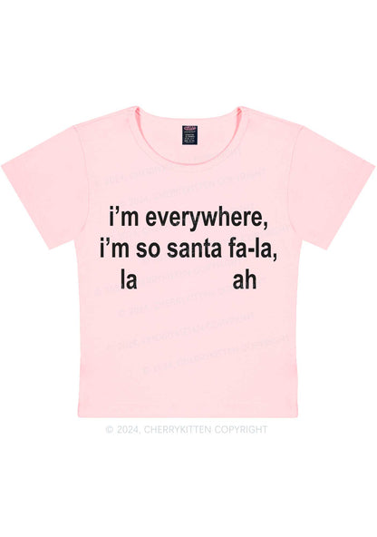 Christmas Im So Santa Y2K Baby Tee Cherrykitten