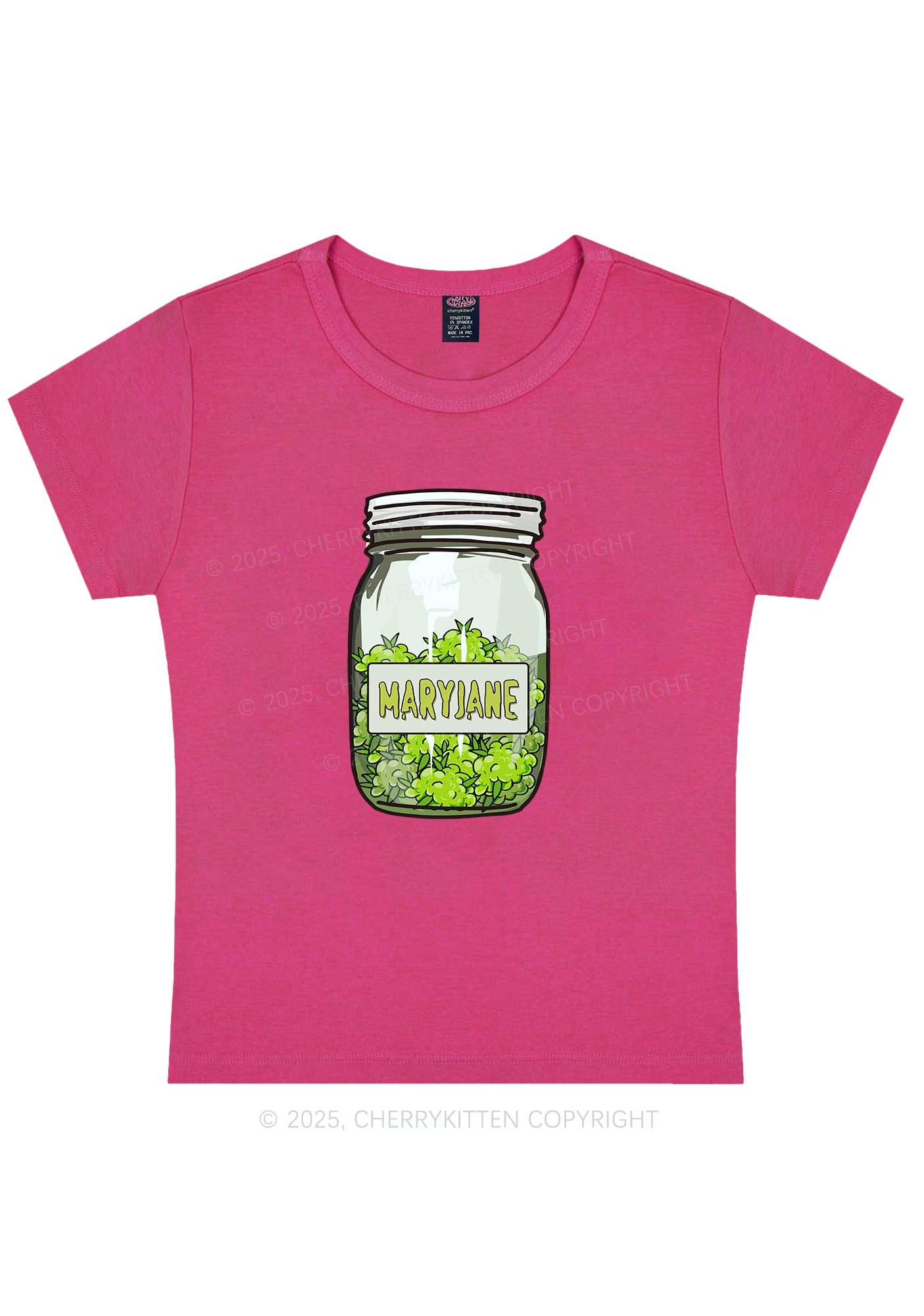 Mary Jane Wxxd Jar Y2K Baby Tee Cherrykitten