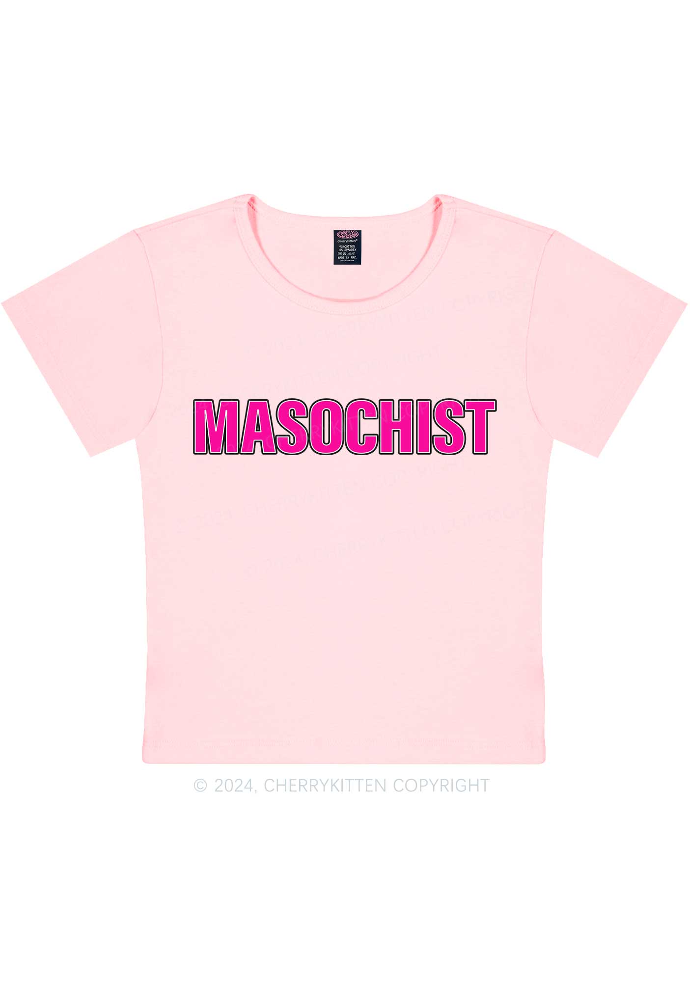 Masochist Y2K Baby Tee Cherrykitten