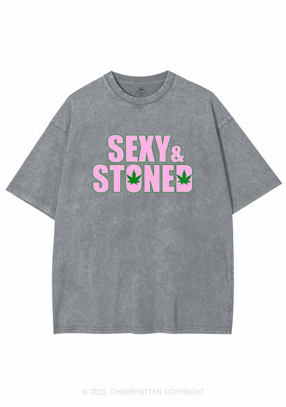 Sx Stoned Y2K Washed Tee Cherrykitten