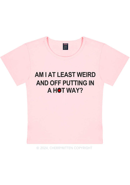 Am I Weird Y2K Baby Tee Cherrykitten