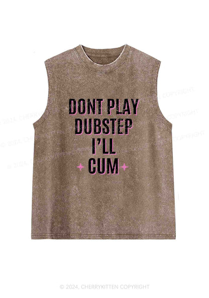 Dont Play Dubstep Y2K Washed Tank Cherrykitten