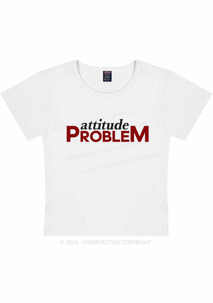 Big Attitude Problem Y2K Baby Tee Cherrykitten