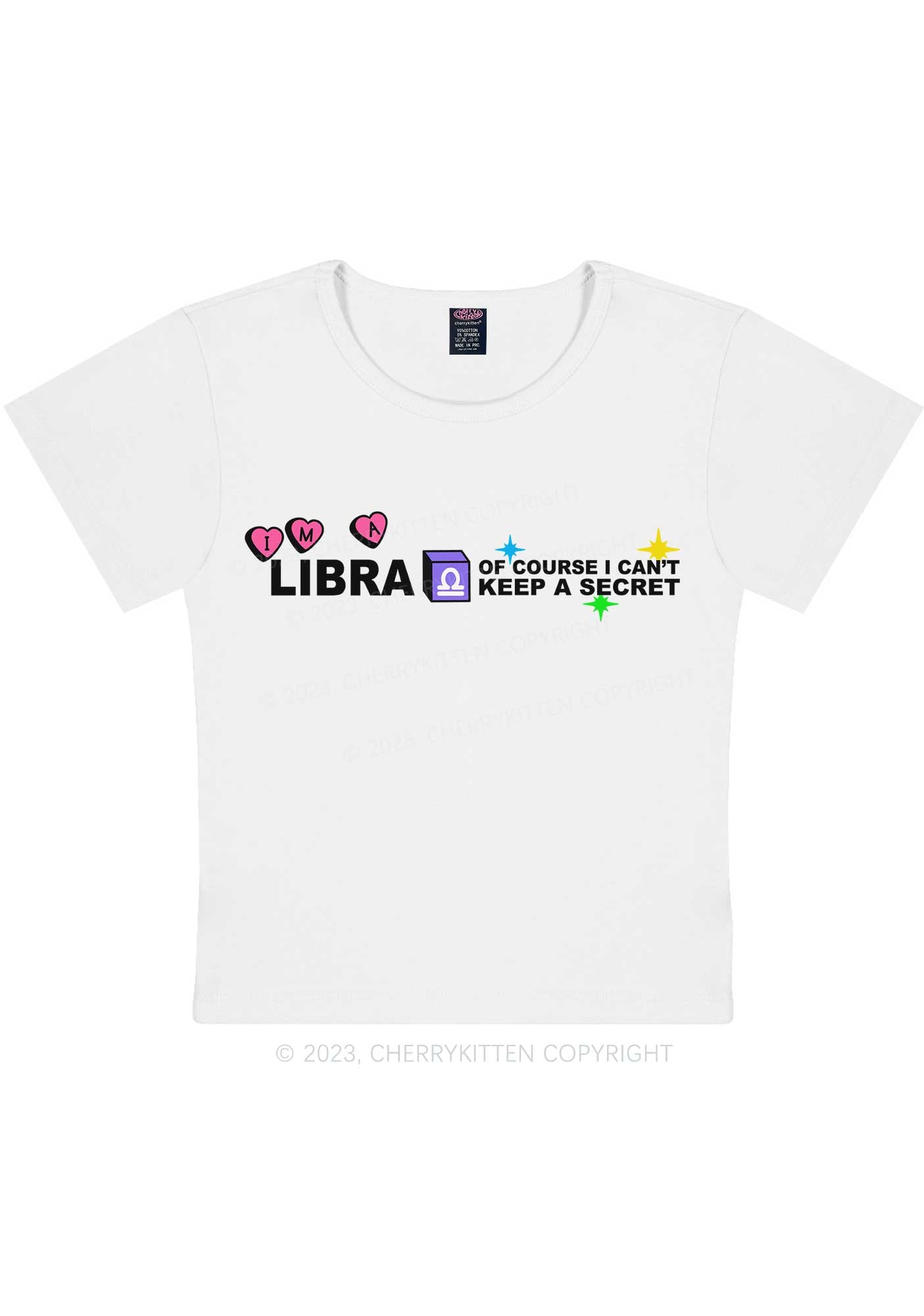 Curvy I'm A Libra Y2K Baby Tee Cherrykitten