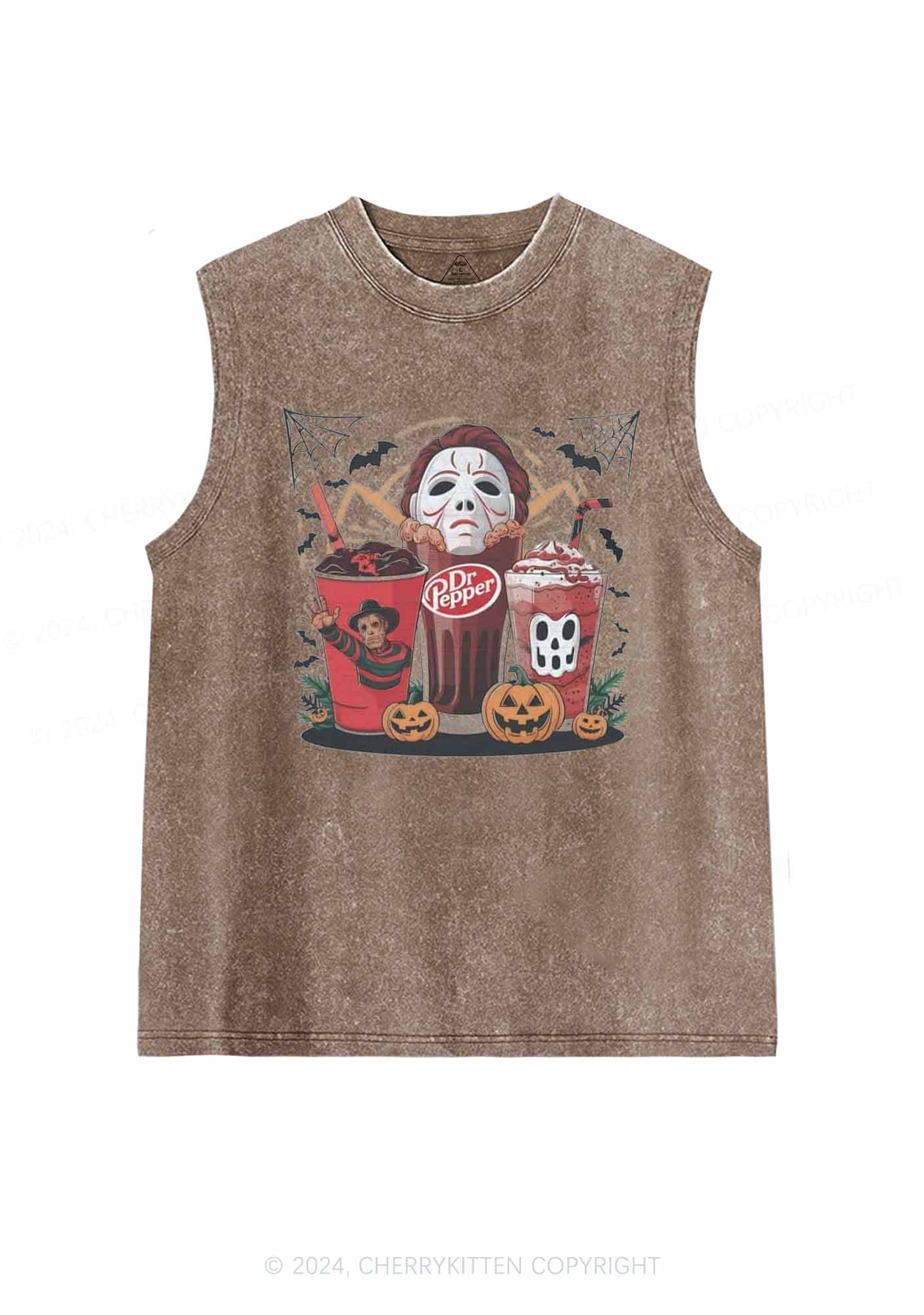 Halloween Coke Y2K Washed Tank Cherrykitten