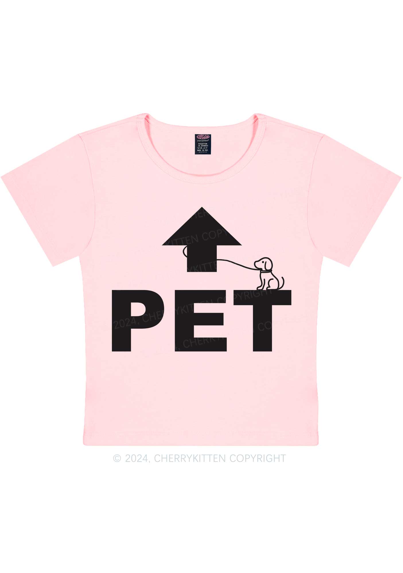 Pet Dog Y2K Baby Tee Cherrykitten