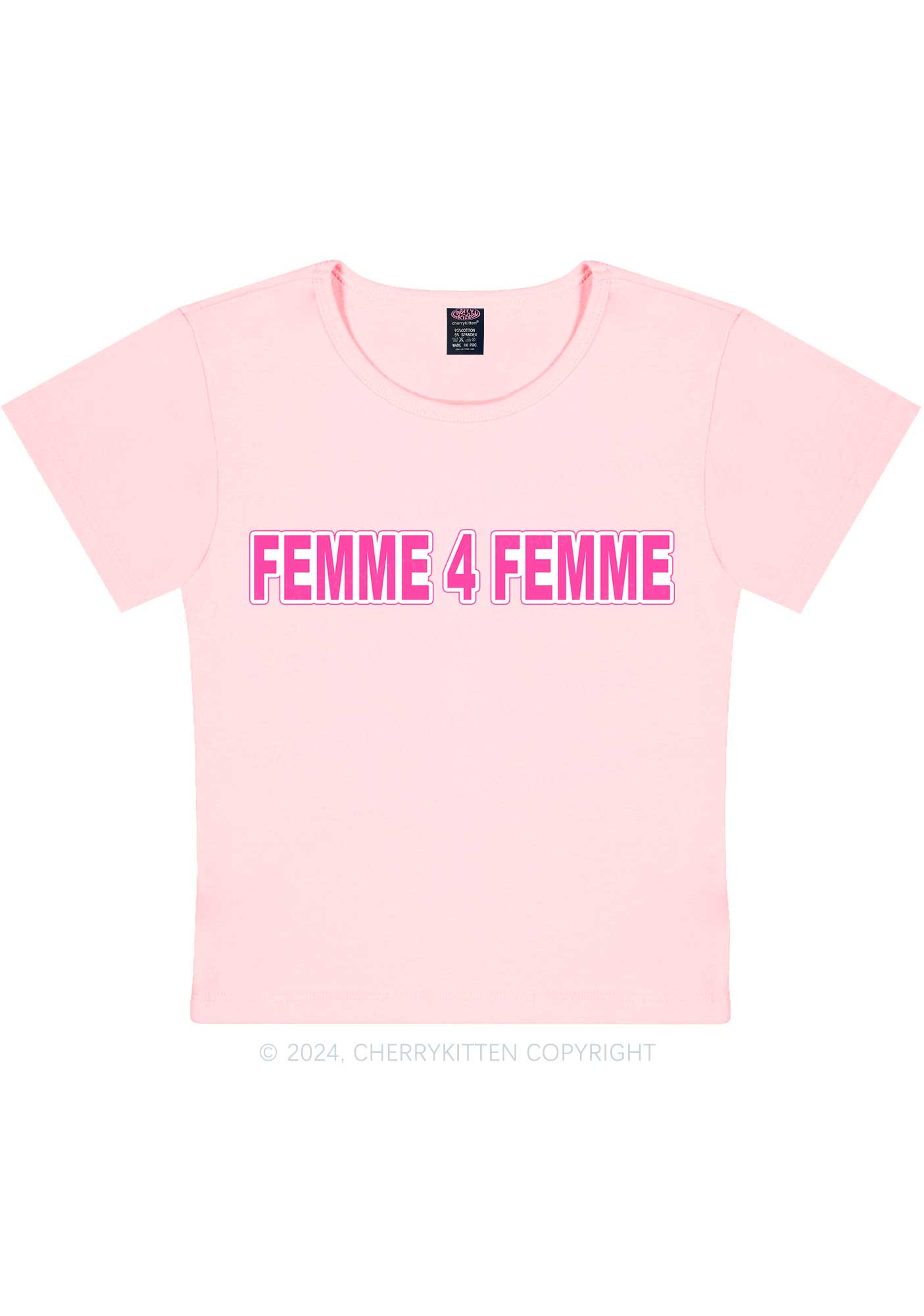 Femme For Femme Y2K Baby Tee Cherrykitten