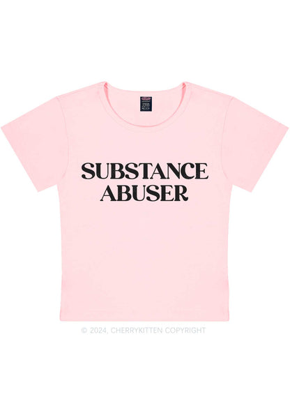 Substance Abuser Y2K Baby Tee Cherrykitten