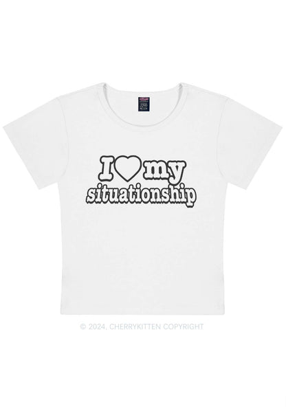 I Love My Situationship Y2K Baby Tee Cherrykitten