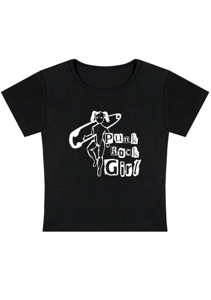 Curvy Punk Rock Girl Baby Tee