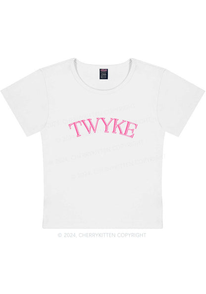 Curvy TWYKE Y2K Baby Tee Cherrykitten