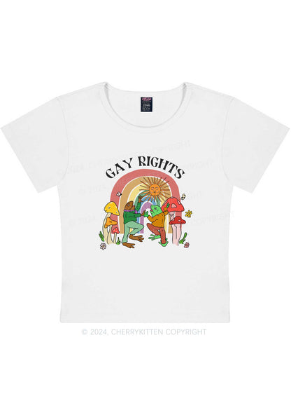 Gay Rights Y2K Baby Tee Cherrykitten