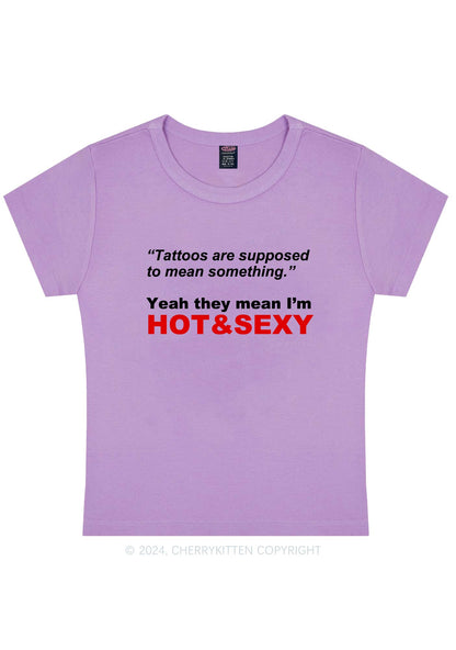 Hot And Sx Y2K Baby Tee Cherrykitten