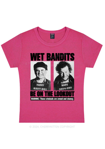 Christmas Wet Bandits Y2K Baby Tee Cherrykitten