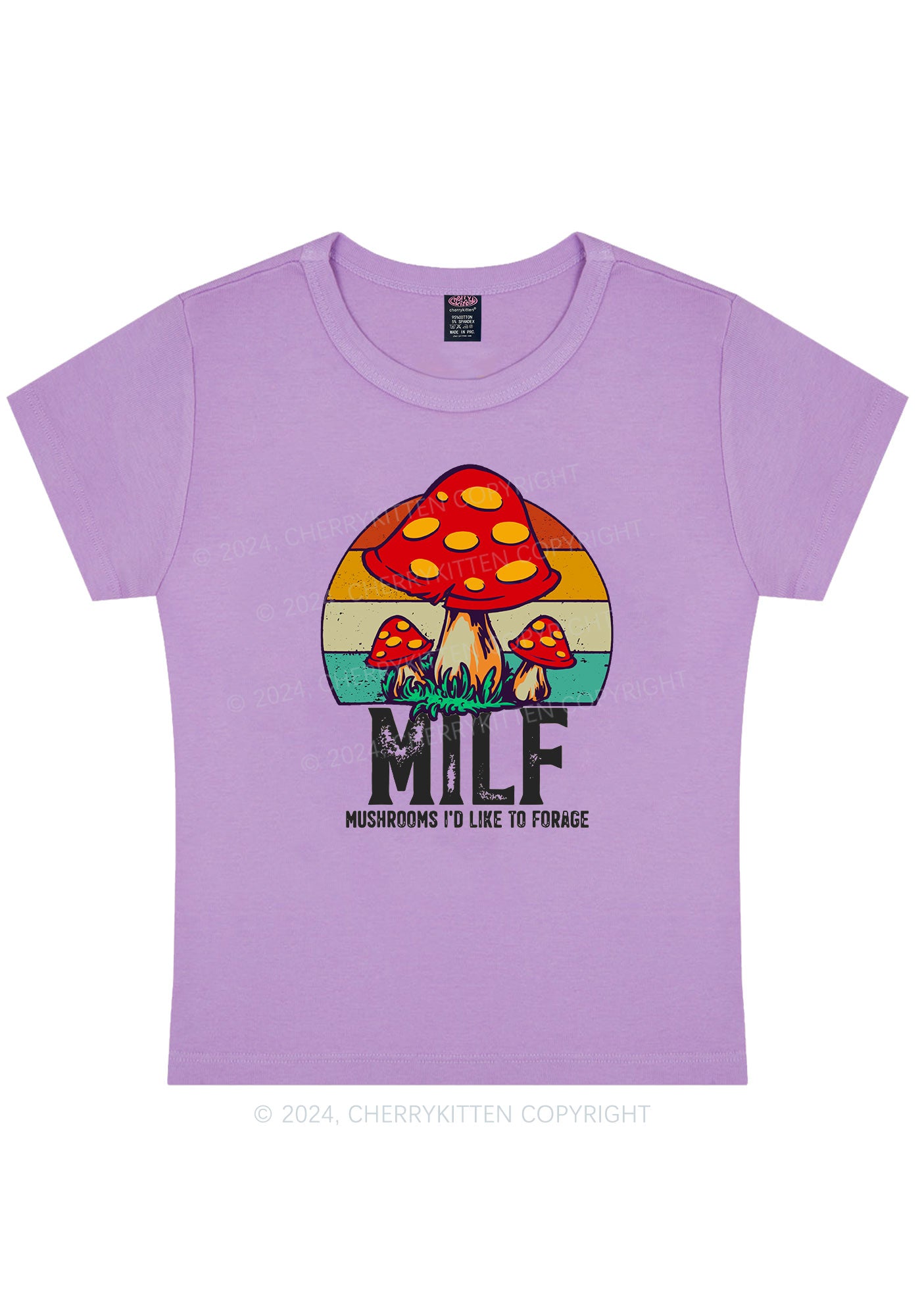 Mxxf Mushrooms Y2K Baby Tee Cherrykitten