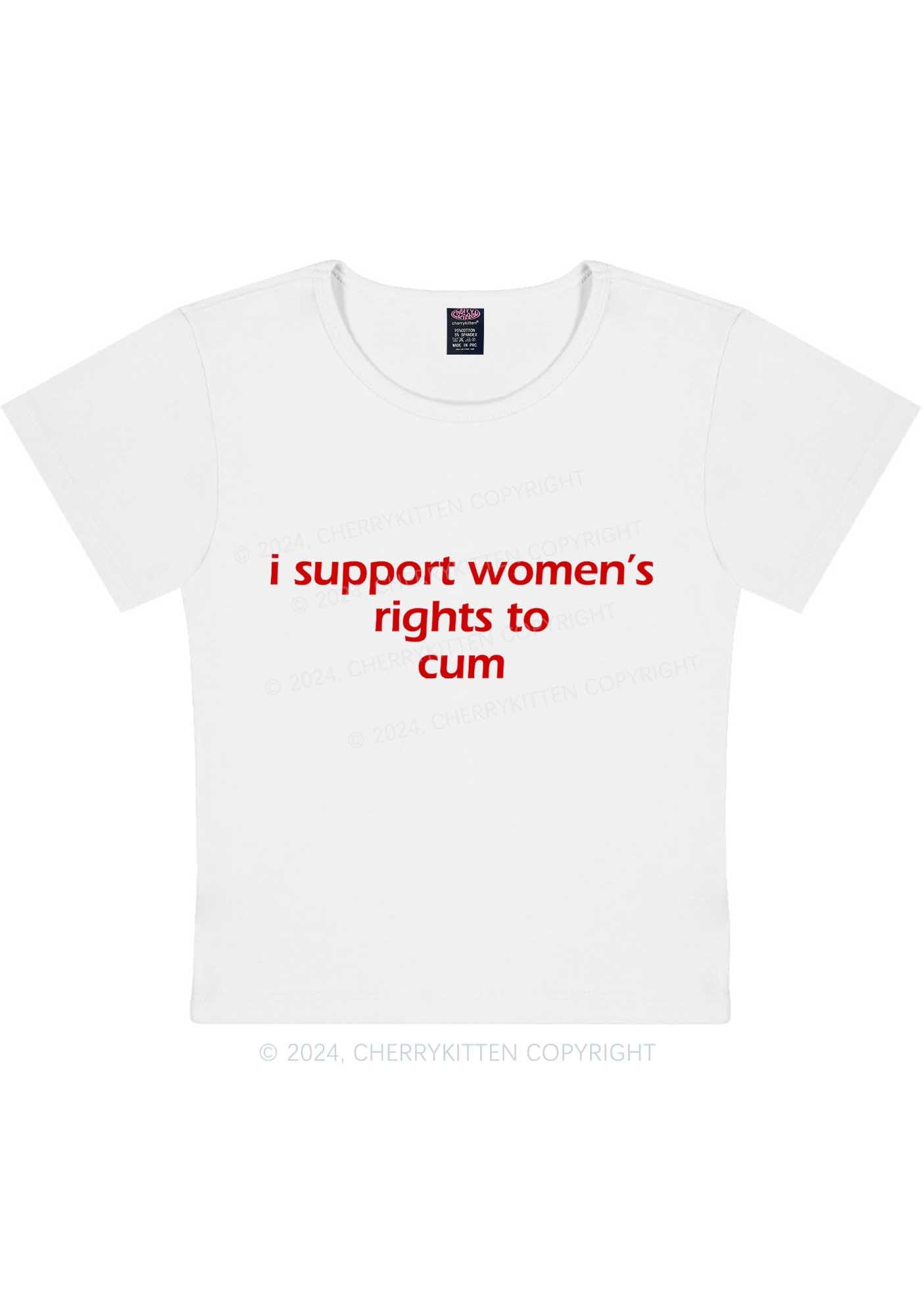 Women's Rights To Come Y2K Baby Tee Cherrykitten