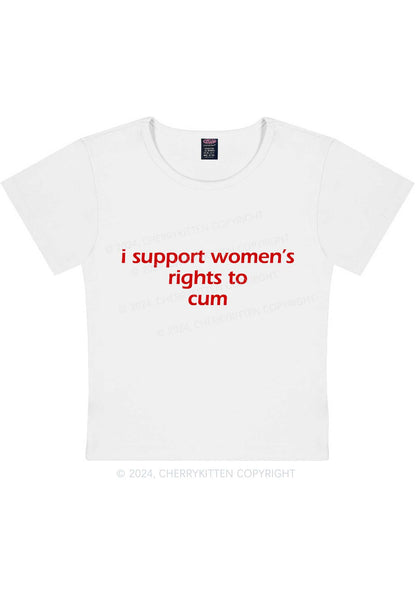 Women's Rights To Come Y2K Baby Tee Cherrykitten